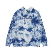 Blauwe Acid Wash Hoodie met Kangoeroezak Ripndip , Blue , Heren