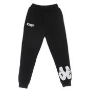 Zwart/Wit Lichtgewicht Trainingsbroek Kappa , Black , Heren