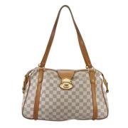 Pre-owned Canvas louis-vuitton-bags Louis Vuitton Vintage , White , Da...