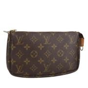 Pre-owned Canvas pouches Louis Vuitton Vintage , Brown , Dames