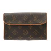 Pre-owned Canvas clutches Louis Vuitton Vintage , Brown , Dames