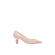 Geometrische Hak Leren Pumps Max Mara Weekend , Pink , Dames