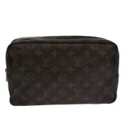 Pre-owned Canvas clutches Louis Vuitton Vintage , Brown , Dames