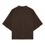 Korte mouw ronde hals T-shirt Entire Studios , Brown , Heren