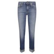 Coco Broek in Trendy Stijl Dondup , Blue , Dames