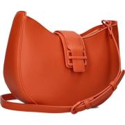 Oranje Leatherlook Shopper Tas Valentino , Orange , Dames