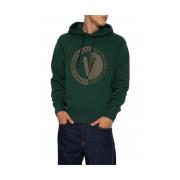 Donkergroene hoodie Versace Jeans Couture , Green , Heren