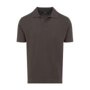 Bruine T-shirt met zijde blend Brioni , Brown , Heren