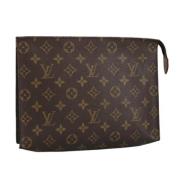 Pre-owned Canvas pouches Louis Vuitton Vintage , Brown , Dames