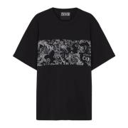 Grijze T-shirt en Polo Collectie Versace Jeans Couture , Black , Heren