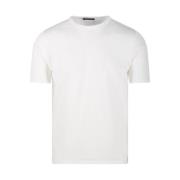 Bianco Ronde Hals Sweater Roberto Collina , White , Heren