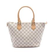 Pre-owned Leather louis-vuitton-bags Louis Vuitton Vintage , White , D...