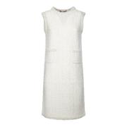 Witte Tweed Jurk voor Vrouwen Fabiana Filippi , White , Dames