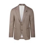 Nude Neutrals Blazer Lardini , Brown , Heren