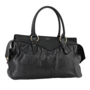 Pre-owned Leather totes Saint Laurent Vintage , Black , Dames