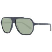 Zwarte Aviator Zonnebril Guess , Black , Heren