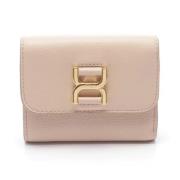 Pre-owned Leather wallets Chloé Pre-owned , Pink , Dames