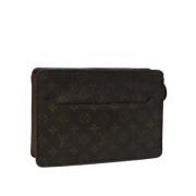 Pre-owned Canvas clutches Louis Vuitton Vintage , Brown , Dames