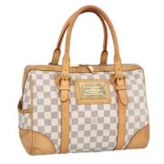 Pre-owned Canvas handbags Louis Vuitton Vintage , White , Dames