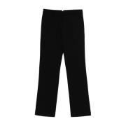 Zwarte Straight Broek Stijlvol Ami Paris , Black , Heren