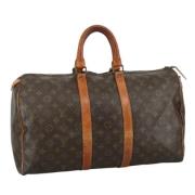 Pre-owned Canvas louis-vuitton-bags Louis Vuitton Vintage , Brown , Da...