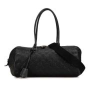 Pre-owned Leather handbags Louis Vuitton Vintage , Black , Dames