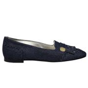 Denim Loafer Ballerina Médaille d`Or Logo - Ines De La Fressange Paris...