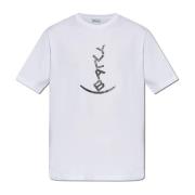 T-shirt met logo Bally , White , Heren