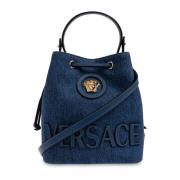 La Medusa bucket tas Versace , Blue , Dames