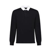 E24 Polo Shirt Officine Générale , Black , Heren