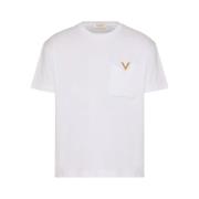 Casual T-shirt in H24-stijl Valentino , White , Heren