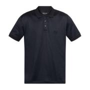 Polo met geborduurd logo Giorgio Armani , Blue , Heren