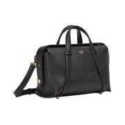 Stijlvolle Boston Tas voor Dagelijks Gebruik Fendi , Black , Dames