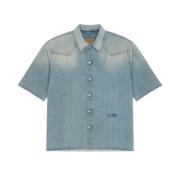 Stijlvolle Shirt voor Vrouwen MM6 Maison Margiela , Blue , Heren