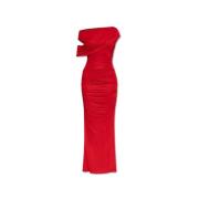 Jurk met draperie Blumarine , Red , Dames