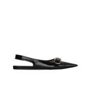 Voyou Flat Slingbacks Givenchy , Black , Dames