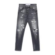 Zwarte Jeans voor Moderne Man John Richmond , Black , Heren