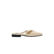 Adria Leren Muiltjes Alohas , White , Dames