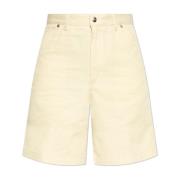 Denim shorts Moncler , Beige , Heren