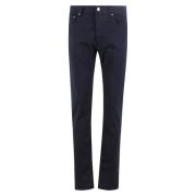 Stretch Gabardine Zak Bard Broek Jacob Cohën , Blue , Heren