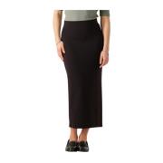 Zwarte Tencel Mini Rok InWear , Black , Dames