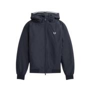 Sportieve Nylonjas met Capuchon Fred Perry , Blue , Heren