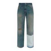 Jeans met distressing MM6 Maison Margiela , Blue , Heren