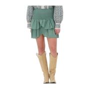 Groene Carin Rok Mini Rok Neo Noir , Green , Dames