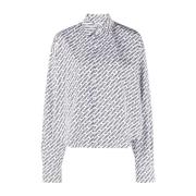 Witte Geknipte Shirt Vetements , Multicolor , Dames