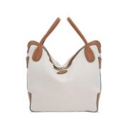 Canvas Schoudertas Tod's , Beige , Dames