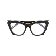 Bruin/Havana Optisch Montuur 002 Saint Laurent , Brown , Dames