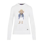 Hmpt SP Bear Long Sleeve Pullover Ralph Lauren , Beige , Dames