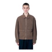 Klassieke Jas met Rits en Zakken Dries Van Noten , Beige , Heren