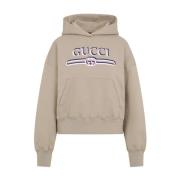 Stijlvolle hoodie voor een trendy look Gucci , Beige , Dames